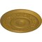 Ekena Millwork Tyrone Ceiling Medallion (Fits Canopies up to 6 3/4"), Hand-Painted Pharaohs Gold, 16 1/8"OD x 3/4"P CM16TYPGS - alternate 3